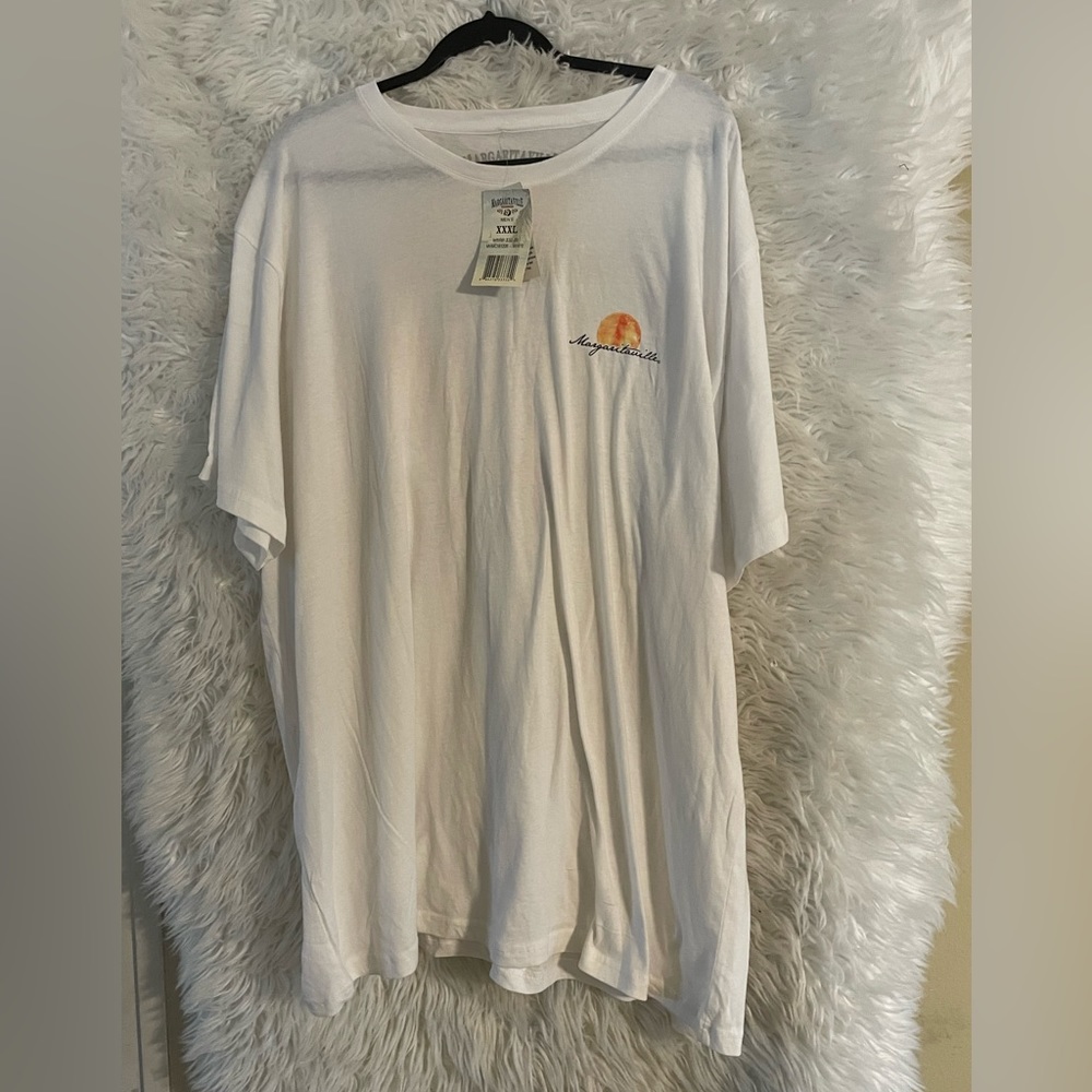 Margaritaville NWT Mens Short Sleeve White Short Sleeve T-Shirt. Size XXXL